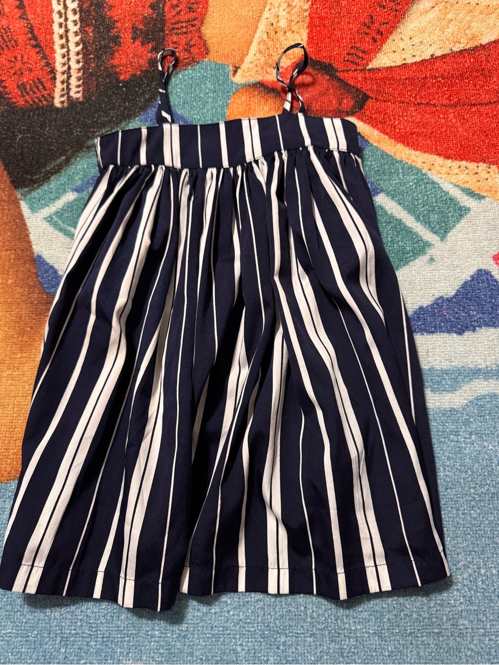 Old Navy Navy and White Striped Dress